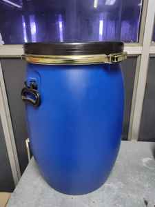 Bidon d'eau recyclable en HDPE de 50 kg et 60 kg, bleu, étanche et résistant aux chocs - Product Image 3