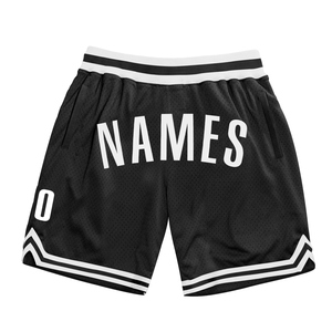 Custom Eco-Friendly Custom Black Black-<b>Old</b> Gold Authentic Throwback Basketball <b>Shorts</b> - Product Image 2
