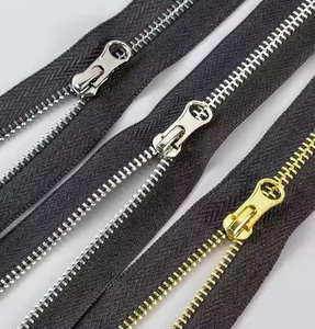 Wholesale Low Price 3# Open-End Auto Lock Brass Metal <b>Zipper</b> for Garment Bag Hoodie with Pocket and <b>Zipper</b> Pocket - Product Image 3