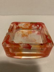 Handmade Resin <b>Ashtray</b> With Transparent Crystal Finish For Stylish Living Room Table Decoration Purpose - Product Image 4