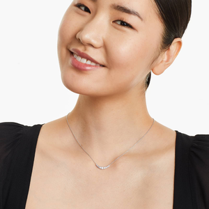 Collar de Cadena Fina de Plata 925 de Lujo para Mujer, con Diamantes de Moissanita Brillantes, Joyería Minimalista, Elegante Regalo de Moda - Product Image 1