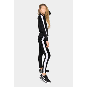 Ensemble de survêtement polaire coupe-vent réversible imprimé 2-en-1 pour femme, avec sweat à capuche oversize et pantalon de survêtement décontracté, écoresponsable, grandes tailles, devant imprimé - Product Image 5