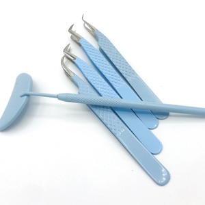 Pinzas Antiestáticas de Acero Inoxidable de Último Diseño para Extensión de Pestañas en Color Personalizado - Product Image 2