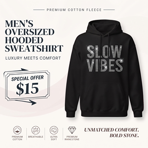 <b>Men</b> Rhinestone Printed Hooded <b>Sweat</b> Shirt Winter Wear Pullover Hoodies Cotton Fleece Hooded <b>Top</b> <b>Mens</b> Streetwear Pullover Hoodie - Product Image 1