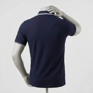 Polo de Piqué de Algodón Beige de Manga Corta para Hombre, Corte Regular, Informal, Transpirable, Diseño Sólido, Cierre de Botones - Product Image 4