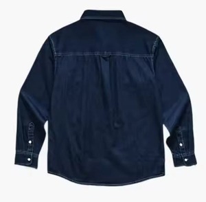 Camisa Casual de Manga Larga para Hombre, Talla Grande, Color Sólido, Estilo Juvenil, con Bolsillos Tipo Cargo, para Otoño - Product Image 5