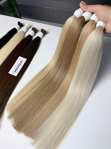 Venta al por mayor mejor precio 100% virgen vietnamita cutícula alineada recto extensiones de cabello crudo de alta calidad de pelo crudo de color marrón - Product Image 2