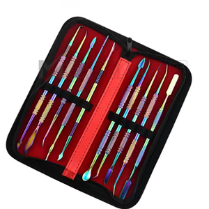 10 Piezas de Herramientas Manuales de Titanio Coloridas para Esculpir Cera Dental, Kit de Escultura de Modelos de Yeso de Doble Cabeza, Reutilizables y Ecológicos - Product Image 3