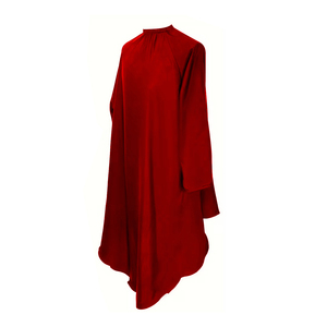 Cape de Coiffure Professionnelle Rouge Imperméable en Polyester avec Logo Personnalisé, Réglable, pour Salon de Coiffure et Barbier, Marque Personnalisée - Product Image 2