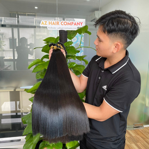 Extensions de cheveux humains, vente en gros, I Tip, 100%, Super épais et sain, couleur de fin, noir, cheveux crus péruviens - Product Image 1