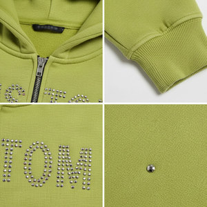 ชุดเสื้อสเวตเชิ้ตและกางเกงสเวตแพนท์แบบยูนิเซ็กซ์ ผ้าฝ้าย 100% เฟรนช์เทอร์รี่ ทรงโอเวอร์ไซส์ บ็อกซี่ฟิต สำหรับผู้ชายและผู้หญิง - Product Image 5