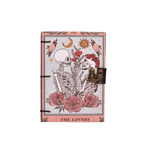 <b>A5</b> Handmade Paper Journal Notebook 200 Pages (Both Side) 100% Pure Handmade Paper | Vintage Skeleton Lovers Design Diary Gift - Product Image 2