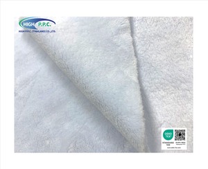 Soft Baby Blue Color Knitted <b>Flannel</b> Fabric 100% Polyester Medium Weight for Blankets & Throws Baby-Garment Coat - Product Image 3