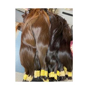 Grado 12A 100% Raw Remy Virgin Cutícula completa Indian Temple Extensiones de cabello al por mayor hechas de cabello humano - Product Image 6