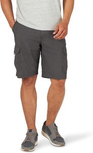 Pantalones Cortos Cargo Gris Oscuro para Hombre, Cintura Media, Transpirables, de Algodón y Poliéster, Casuales, para Verano, con Bolsillos - Product Image 5