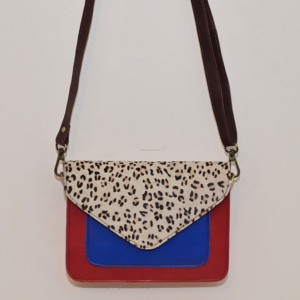 Sac à bandoulière en cuir recyclé Offre Spéciale sac en cuir à motif occidental imprimé animal coloré sac multicolore pour femmes multi-usages - Product Image 4