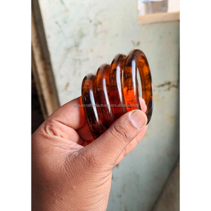 Brazalete de Lujo de Acrílico con Diseño de Concha de Tortuga y Patrón de Ámbar Vintage, Grueso y con Capas, Joyería al por Mayor - Product Image 2
