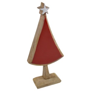 Décorations de Noël en métal et bois à prix avantageux, plusieurs ornements, ensemble de 2 arbres sculptés en bois au meilleur prix - Product Image 4