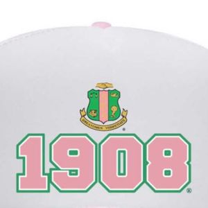 Gorra de béisbol de algodón ajustable con bordado rosa de la hermandad griega AKA para mujer, ideal para uso casual al aire libre. - Product Image 2