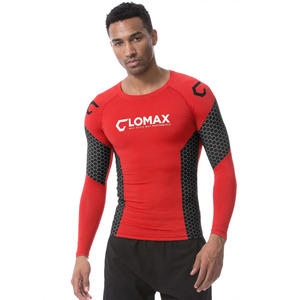 Rashguard unisexe à manches longues imprimé loup, écologique, 220g, séchage rapide, compression Spandex/Polyester pour adultes - Product Image 6