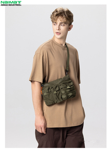 เสื้อยืดโอเวอร์ไซส์ผู้ชาย ไนมาท ผ้าฝ้าย แขนสั้น คอกลม พิมพ์ลายตัวอักษร โลโก้ด้านหน้า สไตล์เจอร์ซีย์ถัก - Product Image 2