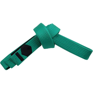 Ceinture de karaté verte unisexe pour adulte, en coton durable, pour arts martiaux, équipement d'entraînement BJJ, vêtement uni teint, Seamrewear - Product Image 2