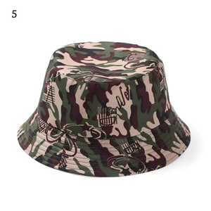 Chapeau Bob Unisexe Camouflage en Toile de Polyester pour Extérieur Printemps-Été 56-58CM Style Décontracté Adulte - Product Image 5