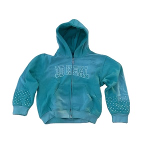 เสื้อสเวตเตอร์มีฮู้ดของผู้ชายผ้าฝ้าย100% เข้ารูปปกติพลอยเทียมด้านหน้าเป็นมิตรต่อสิ่งแวดล้อมแนววินเทจ - Product Image 4