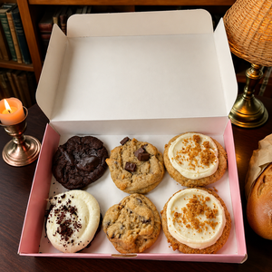 OEM Takeaway Donut Crossiant Food Chocolate Csrdboard Paper <b>Cookies</b> Box Packaging Customized Mailer <b>Boxes</b> with Custom logo - Product Image 6