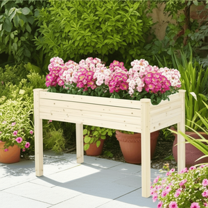 Jardinera Elevada Moderna de Madera para Exteriores con Soporte, Venta al por Mayor OEM para Jardines de Verduras GB102 - Product Image 5