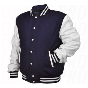 <b>Men's</b> <b>Varsity</b> <b>Jacket</b> Genuine Leather Sleeve Wool Blend Letterman Style College Baseball <b>Bomber</b> <b>Jacket</b> for Boys and <b>Men</b> Premium - Product Image 2