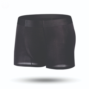 <b>Men</b> Breathable Seamless Low-Rise Solid Color Knitted <b>Bamboo</b> Fiber <b>Boxer</b> Briefs Quick Dry Custom Logo ODM - Product Image 6