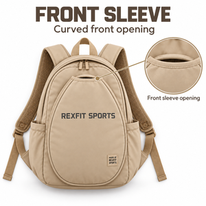 Mochila Personalizada para Raqueta de Squash, Bolsa Deportiva con Estampado Personalizado, Soporte Frontal para Raqueta, Correas de Hombro de Malla y Bolsillos Laterales - Product Image 2