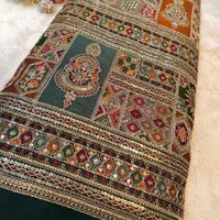 Tessuto Premium per Ricamo e Codifica, Georgette Pesante con Lavorazione a Filo, Materiale per Abiti di Design, Tessuto Africano per Feste e Moda Nuziale