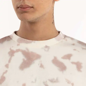Sudadera de cuello redondo con efecto tie-dye para hombre, de manga regular, tejida, con estampado de camuflaje, estilo casual, para otoño - Product Image 2