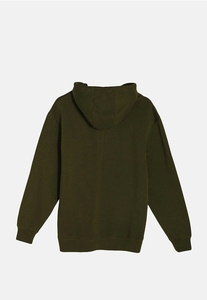 Sweat à capuche tricoté surdimensionné en coton épais pour homme avec logo personnalisé – Pull imprimé streetwear décontracté Fabricant OEM - Product Image 4