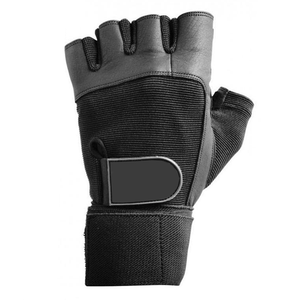 Gants de musculation demi-doigts Tombola Sports 0,5 kg jaune noir avec sangle de poignet réglable pour gym et fitness, unisexe, en polyester - Product Image 4