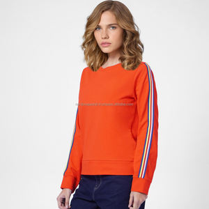 Nardon Apparel High Quality Women's Casual Solid Long Sleeve Hoodies Oversize Crop Pullover Sweatshirt Stand <b>Collar</b> Winter Lined - Product Image 4