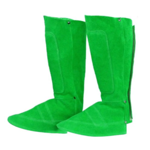 Protège-chaussures de soudure robustes en cuir de vachette pleine fleur de qualité supérieure, ignifuges et résistants à la chaleur pour la sécurité industrielle - Product Image 3