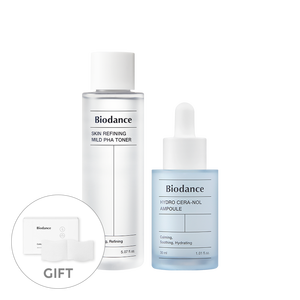 Ensemble Essentiel d'Été Coréen Biodense de Haute Qualité : Ingrédients Visage à l'Acide Hyaluronique en Bouteilles - Product Image 1