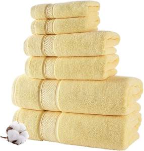 Serviette de toilette de qualité supérieure, en pur coton, douce, personnalisable avec logo, couleur unie, pour hôtel, maison, spa, super douce, vente en gros - Product Image 1