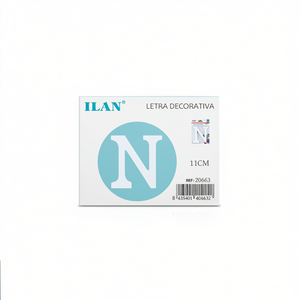 Ilan Lettera Decorativa N 11Cm Bianca Arte Murale Decorazione Casa - Product Image 2