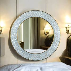 Bone Inlay Work Black and White Home Living Room Decoration <b>Mirror</b> Frame Luxury Round Shape Standard <b>Big</b> <b>Mirror</b> Frame for Sale - Product Image 5