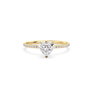 Anillo Solitario REYES con Halo Oculto de Moissanita en Forma de Corazón, Plata de Ley 925, Diseño Nuevo, Joyería Fina, Accesorios de Lujo para Mujer - Product Image 2