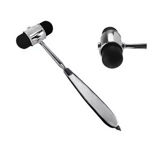 9 Inch Dual Rubber Head Hammer with <b>Needle</b> Diagnostic Instrument Professional Reflex Testing Tool Neurological Examination - Product Image 2