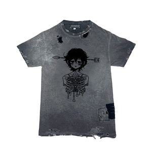 OEM 2026 New Design Fashion Casual Wear Printed Cotton <b>Shirts</b> Summer <b>Black</b> Short Sleeve <b>WoMen's</b> T <b>Shirts</b> - Product Image 1