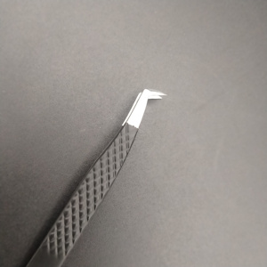 Pince à cils à pointe lisse en acier inoxydable, fabriquée au Pakistan, pour extensions de cils, outil professionnel d'extension de cils 230 - Product Image 1