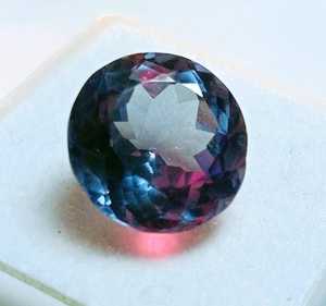 Alexandrita Natural de la Mejor Calidad, Corte Redondo, Piedra Preciosa Suelta, Certificada por Terceros, Color Morado Suave, Tamaño Libre para Joyería - Product Image 3