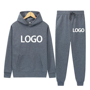 Conjunto Deportivo Unisex Gris con Capucha, Sudadera de Algodón, Pantalones Largos Casuales para Otoño con Cordón Ajustable y Bolsillos Laterales - Product Image 4