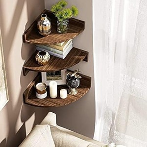 <b>Rustic</b> Sheesham Wood Corner <b>Shelf</b> - Wholesale B2B Pricing - Product Image 1